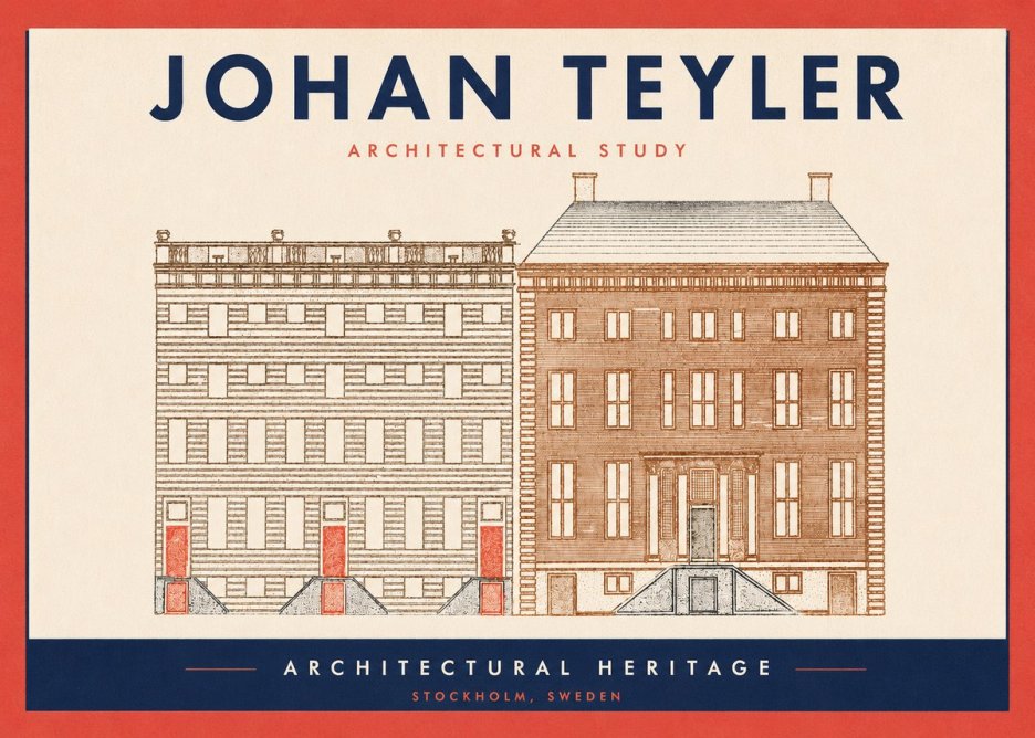 Johan Teyler Two Houses No3 - Póster