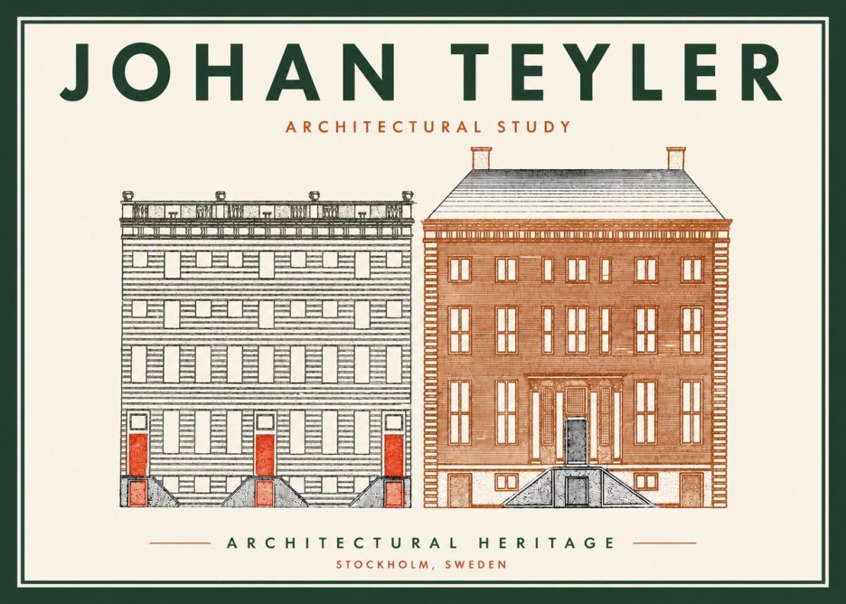 Johan Teyler Two Houses No6 - Póster