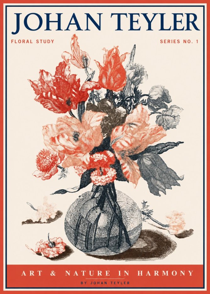 Johan Teyler Botanical Study No. 1 No2 - Póster