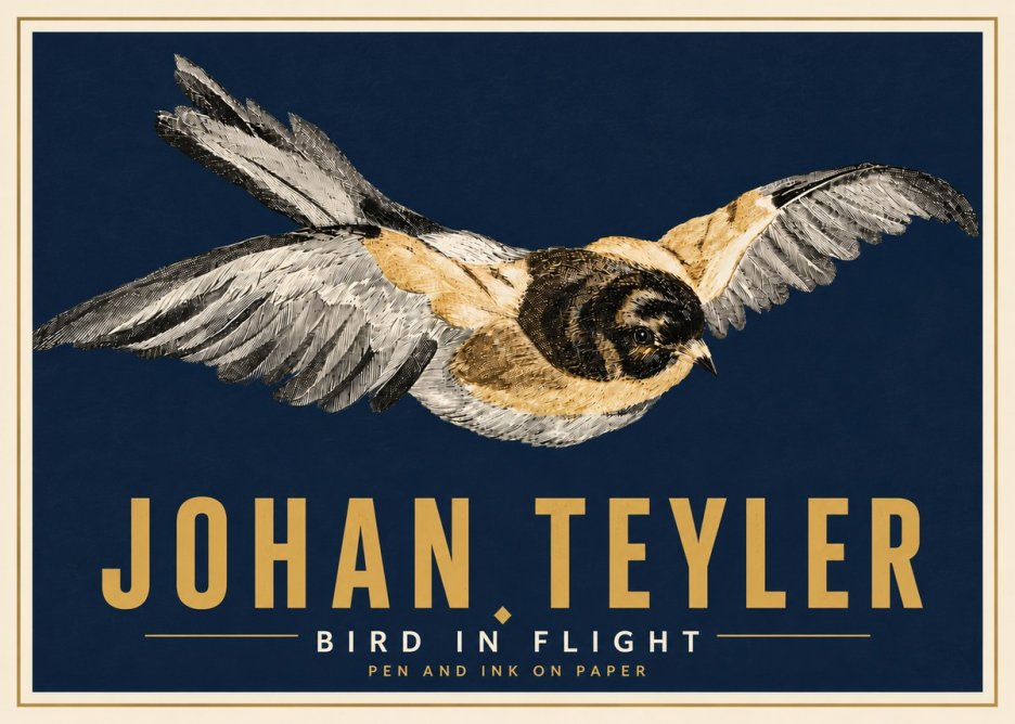 Johan Teyler Bird in Flight I No6 - Póster