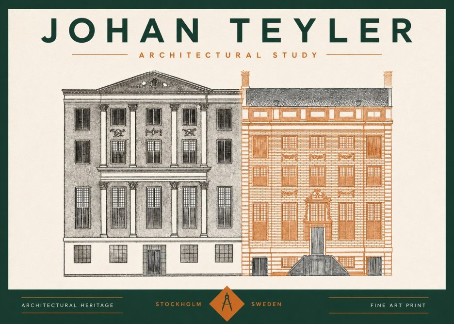 Johan Teyler Architectural Study III No2 - Póster