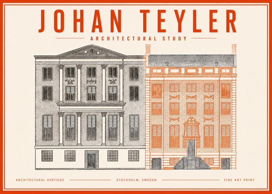 Johan Teyler Architectural Study III No3 - Póster