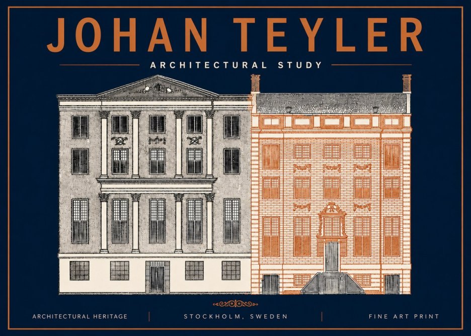 Johan Teyler Architectural Study III No4 - Póster