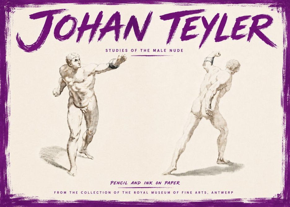 Johan Teyler Studies of the Male Nude No5 - Póster