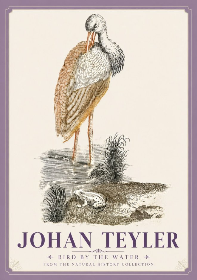 Johan Teyler Bird by the Water No5 - Póster