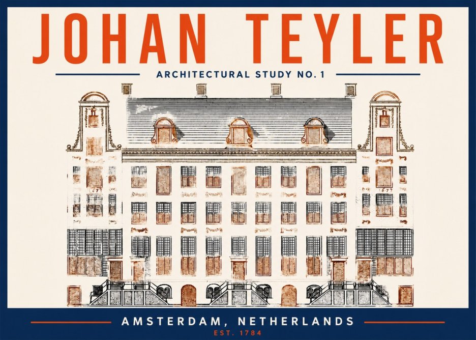 Johan Teyler Architectural Study No. 1 I No2 - Póster