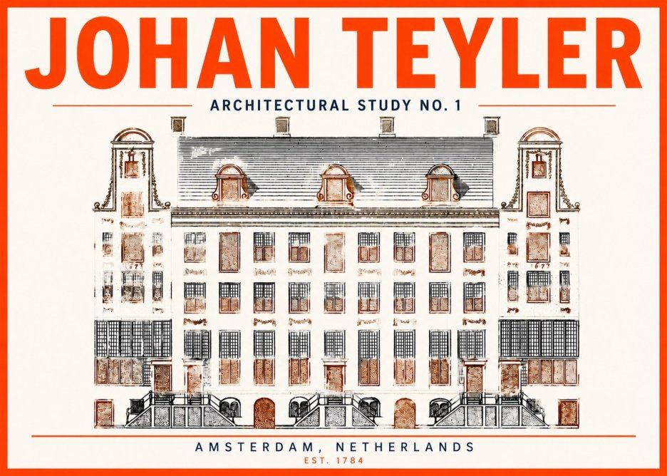 Johan Teyler Architectural Study No. 1 I No3 - Póster