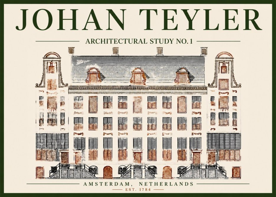 Johan Teyler Architectural Study No. 1 I No4 - Póster
