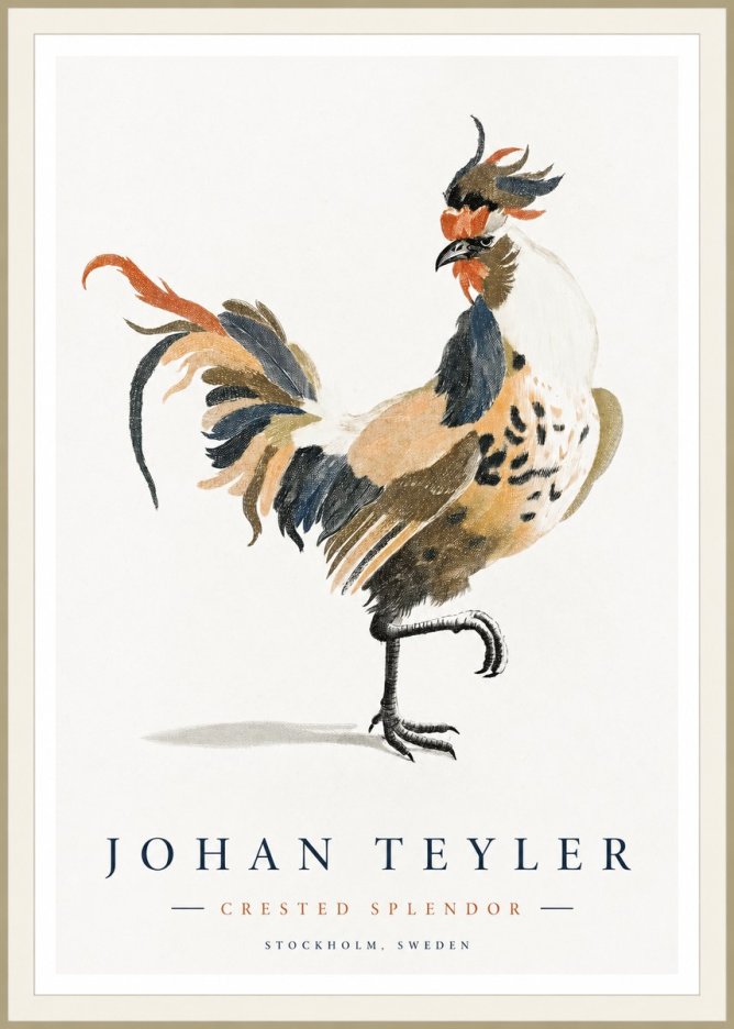 Johan Teyler Crested Splendor No1 - Póster