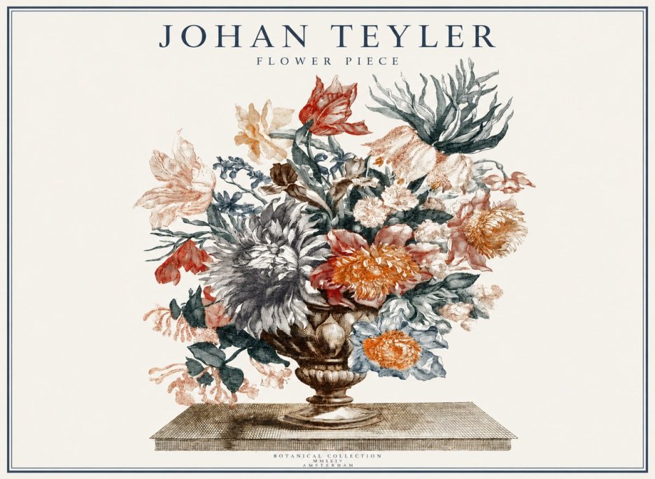 Johan Teyler Flower Piece No1 - Póster
