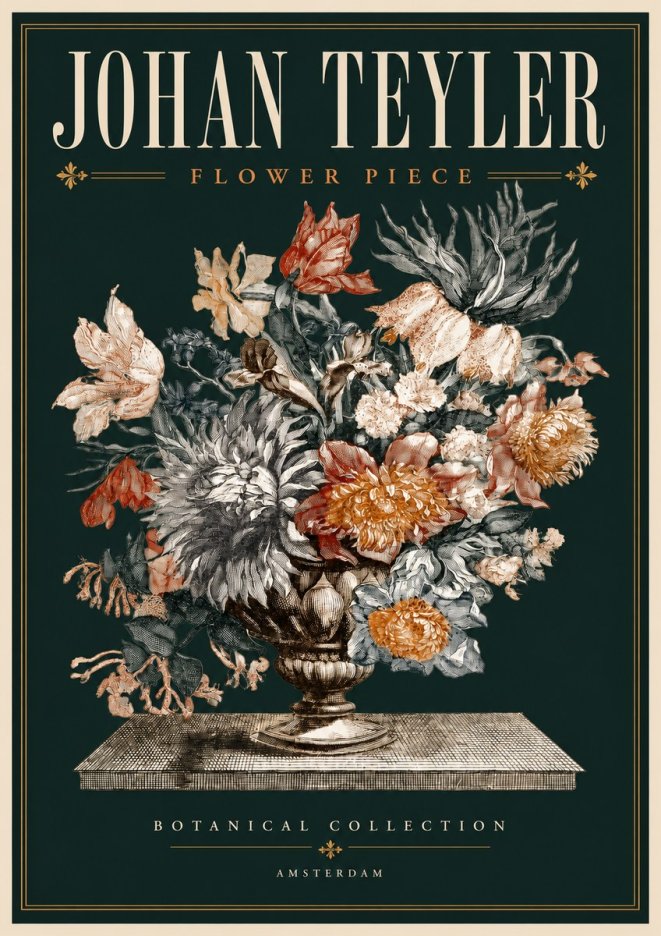 Johan Teyler Flower Piece No4 - Póster