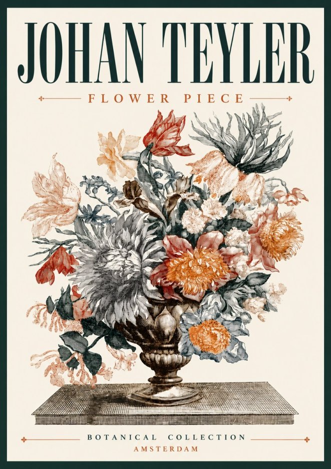 Johan Teyler Flower Piece No6 - Póster