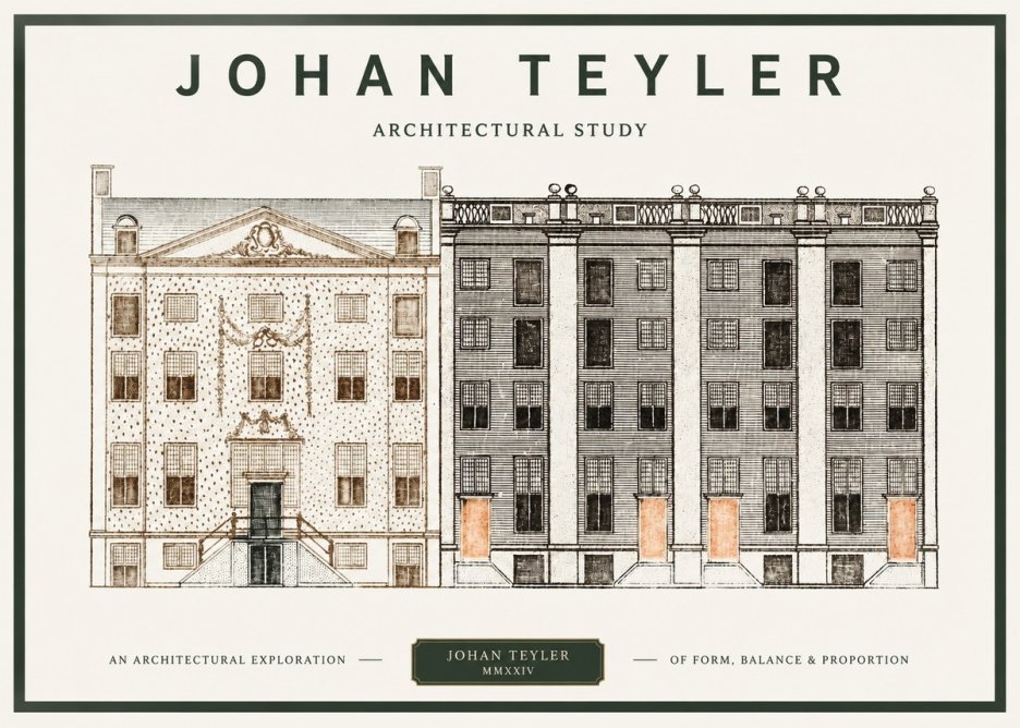 Johan Teyler Architectural Study IV No1 - Póster