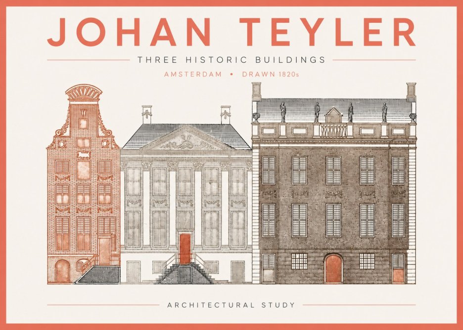 Johan Teyler Three Historic Buildings No2 - Póster