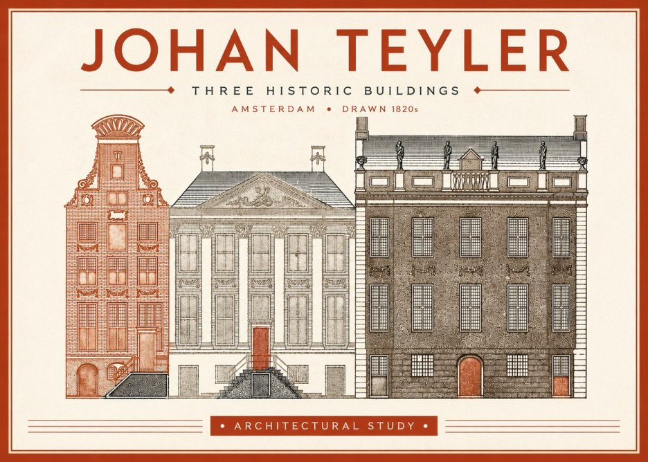 Johan Teyler Three Historic Buildings No4 - Póster