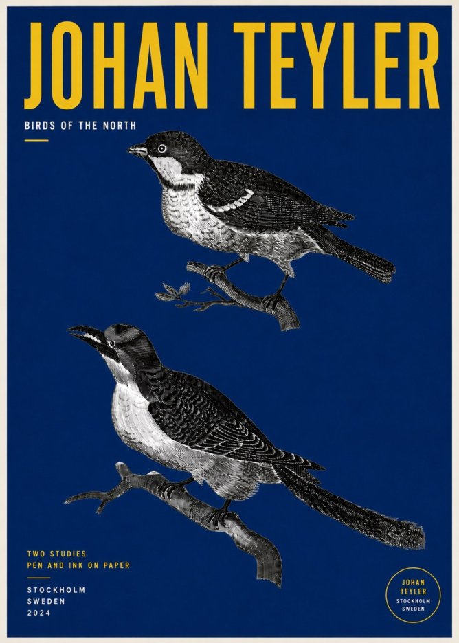 Johan Teyler Two Studies No5 - Póster