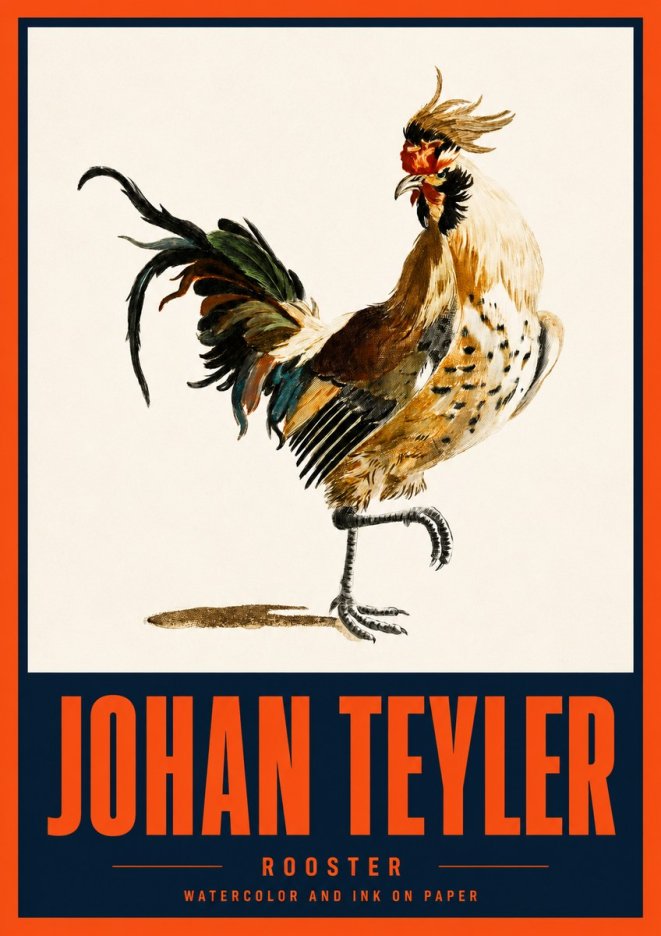 Johan Teyler Rooster No2 - Póster