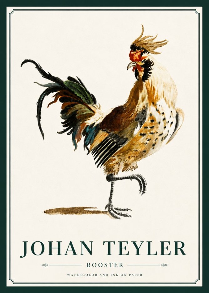 Johan Teyler Rooster No3 - Póster