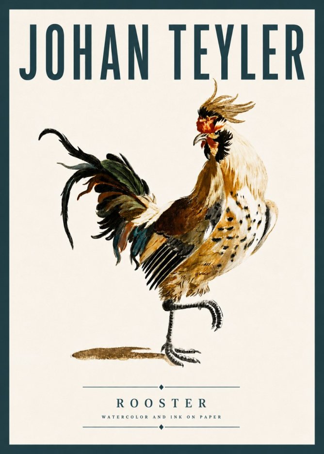 Johan Teyler Rooster No6 - Póster