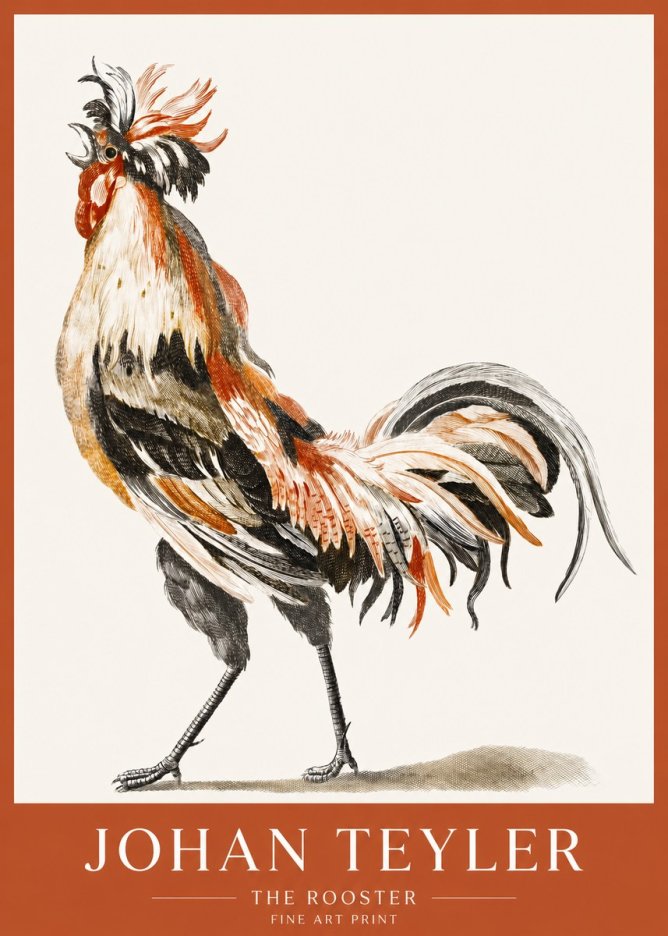 Johan Teyler The Rooster No1 - Póster