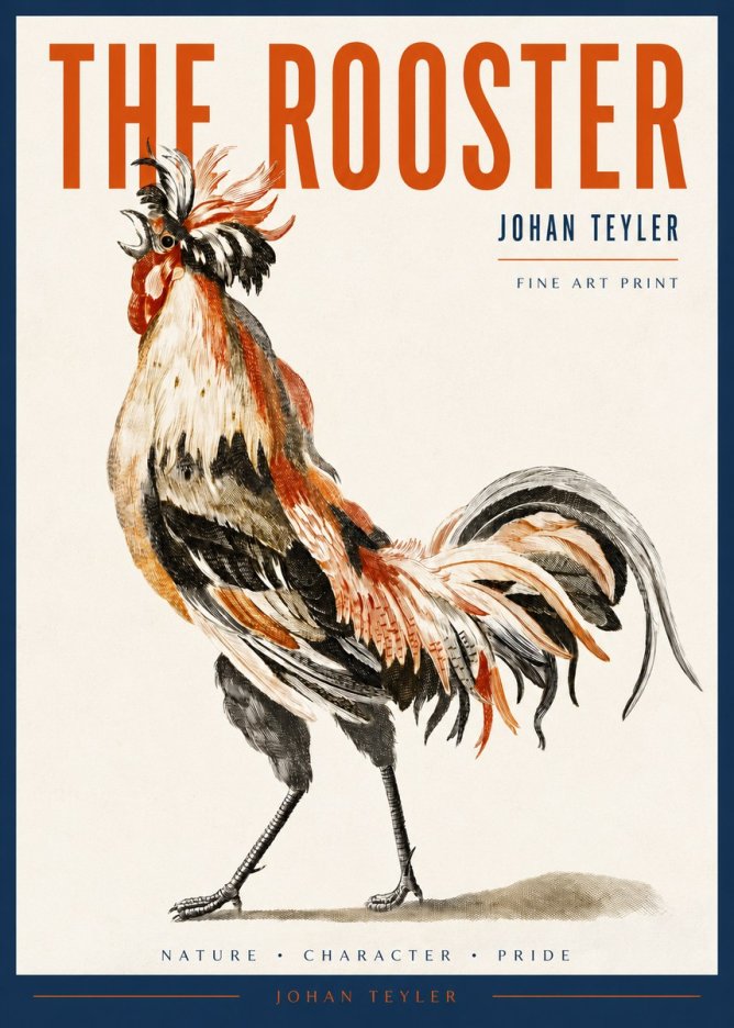 Johan Teyler The Rooster No2 - Póster