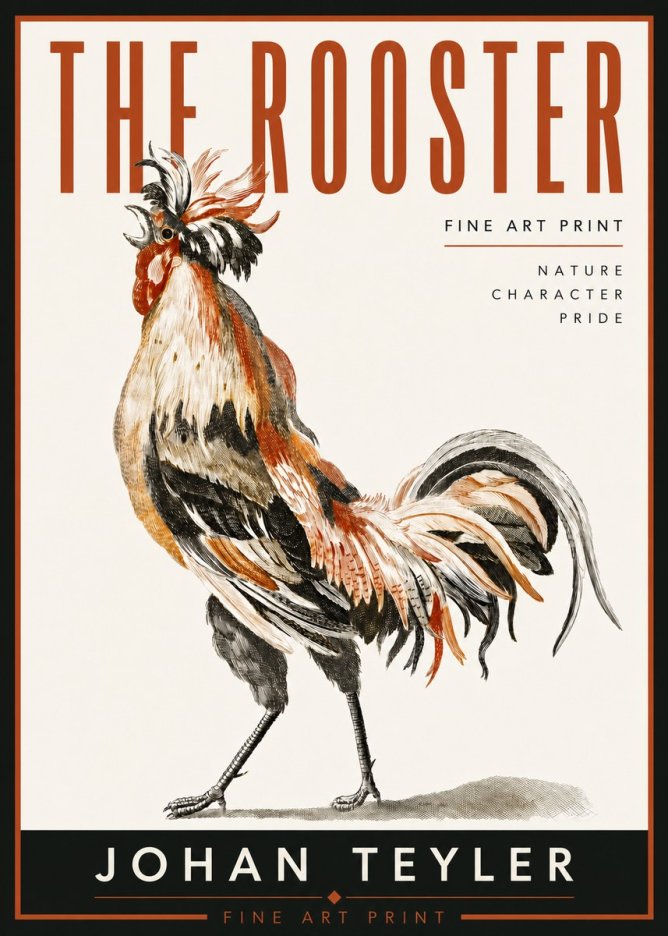 Johan Teyler The Rooster No5 - Póster