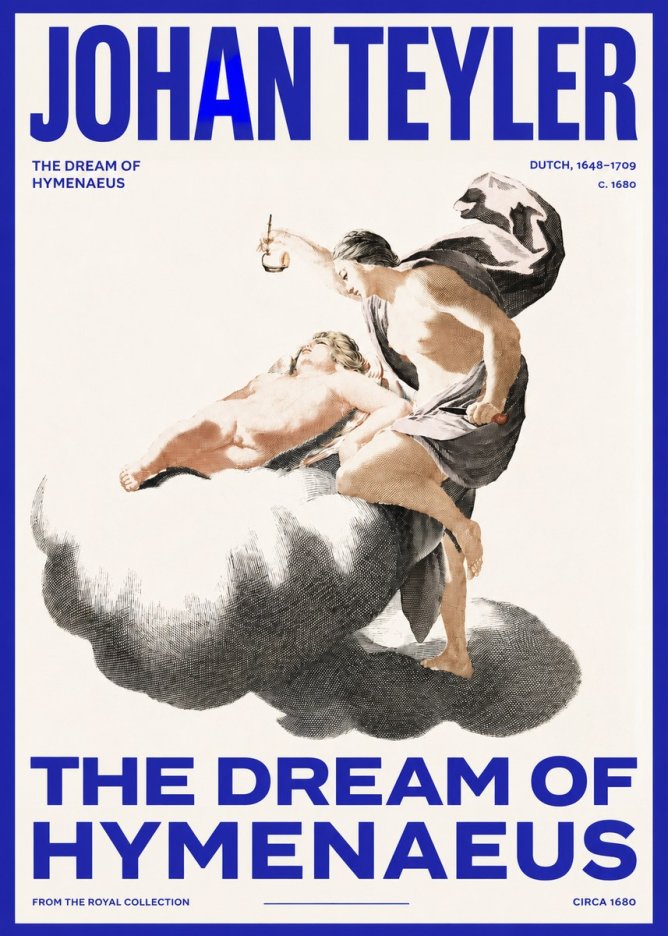 Johan Teyler The Dream of Hymenaeus No3 - Póster