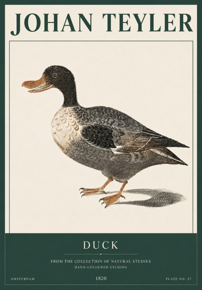 Johan Teyler Duck I No3 - Póster