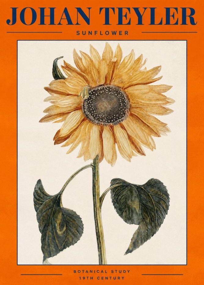 Johan Teyler Sunflower No2 - Póster