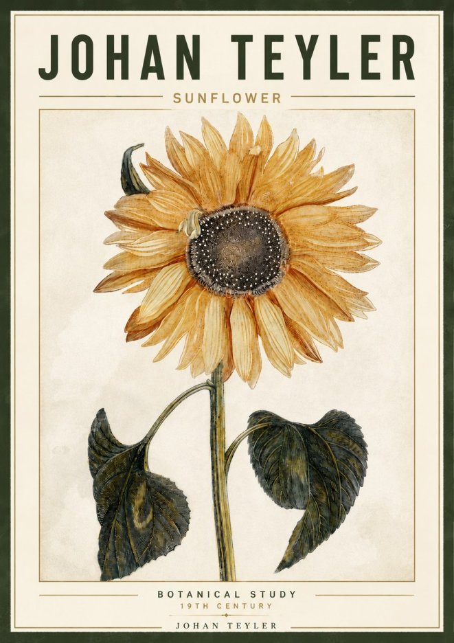 Johan Teyler Sunflower No6 - Póster