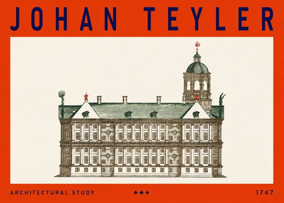Johan Teyler Architectural Study V No3 - Póster
