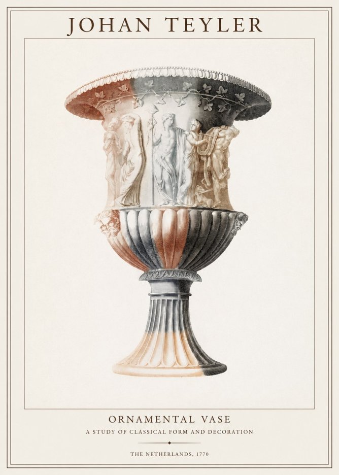 Johan Teyler Ornamental Vase I No1 - Póster