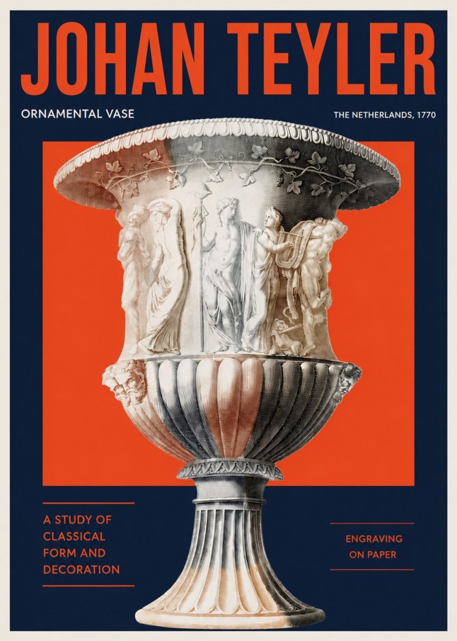 Johan Teyler Ornamental Vase I No2 - Póster