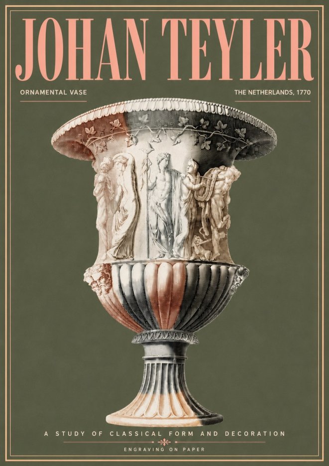 Johan Teyler Ornamental Vase I No6 - Póster