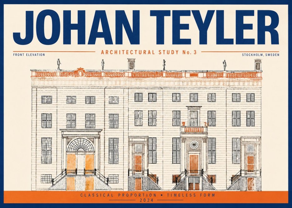 Johan Teyler Architectural Study VI No4 - Póster