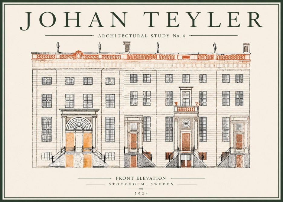 Johan Teyler Architectural Study VI No5 - Póster