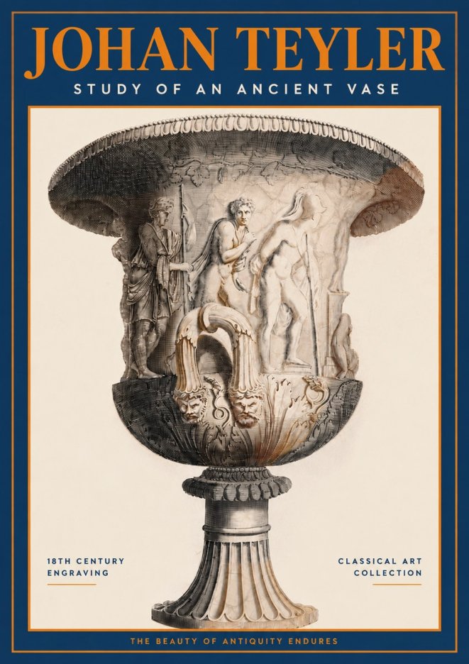 Johan Teyler Study of an Ancient Vase No2 - Póster
