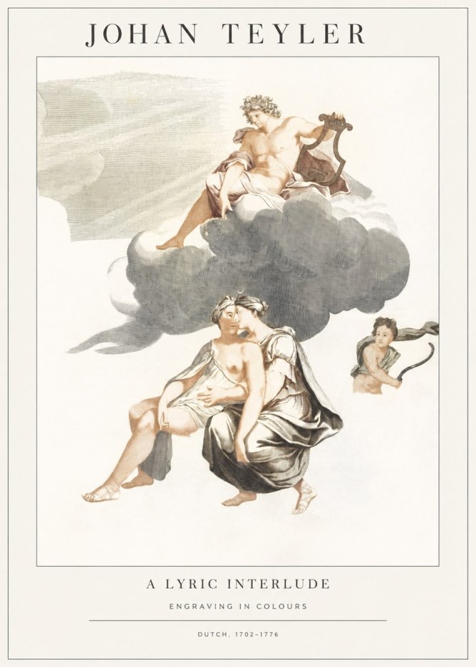 Johan Teyler Allegory of Music and Love No2 - Póster