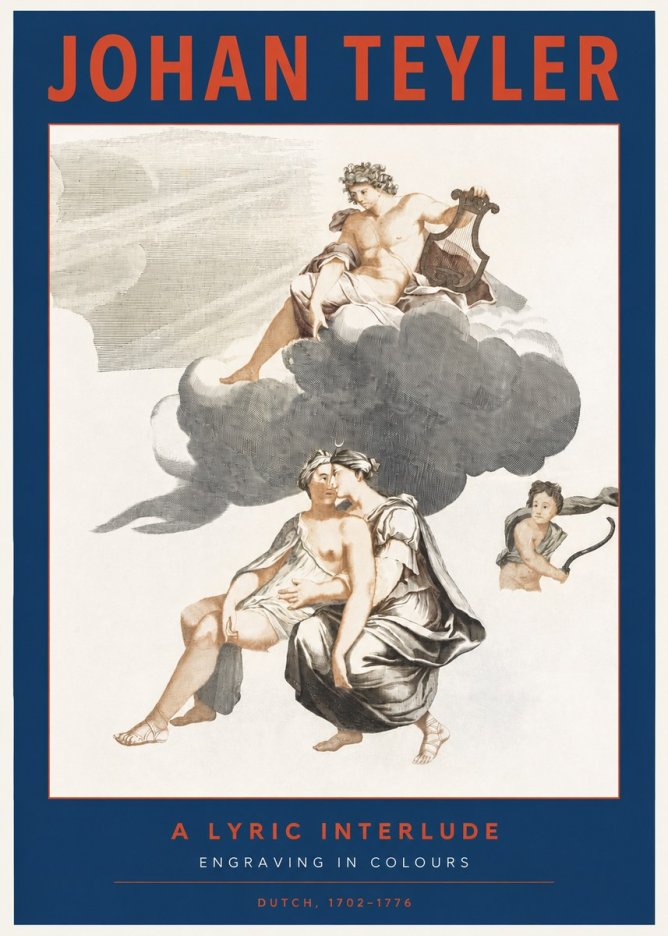 Johan Teyler Allegory of Music and Love No3 - Póster