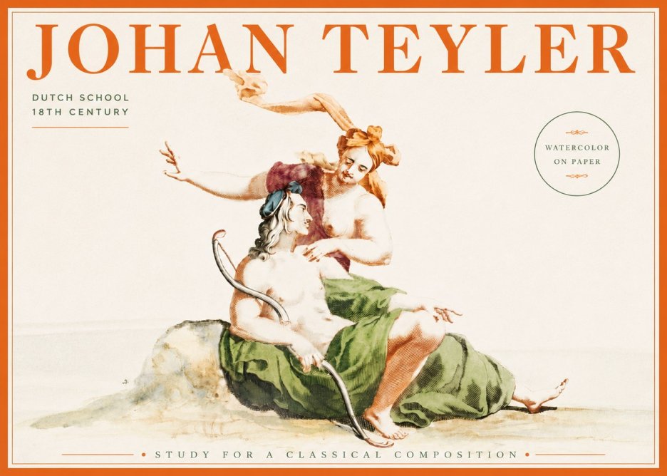 Johan Teyler Study for a Classical Composition No3 - Póster