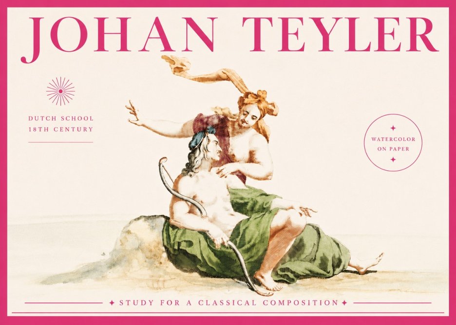 Johan Teyler Study for a Classical Composition No5 - Póster