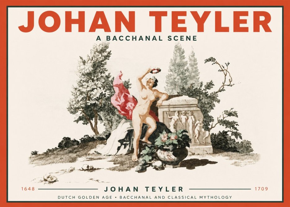 Johan Teyler A Bacchanal Scene No4 - Póster