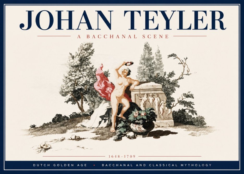 Johan Teyler A Bacchanal Scene No6 - Póster