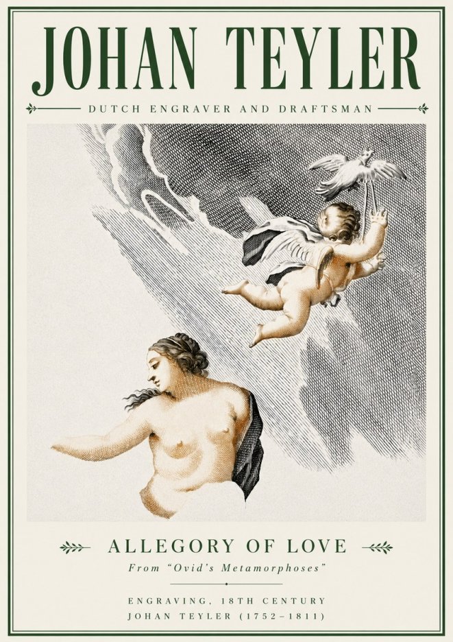 Johan Teyler Allegory of Love No4 - Póster