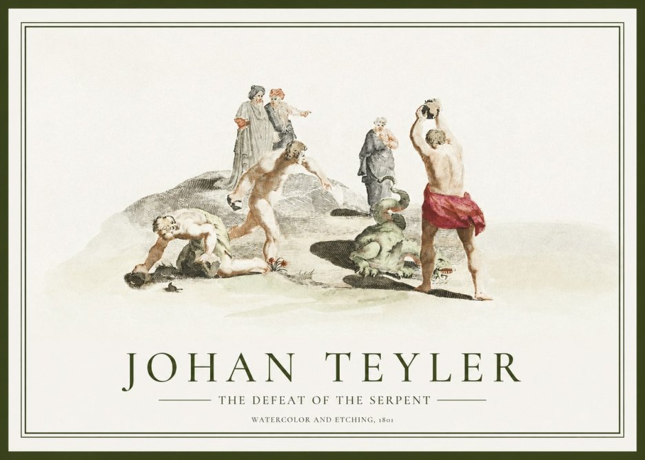 Johan Teyler Study of Ulysses and Polyphemus No2 - Póster