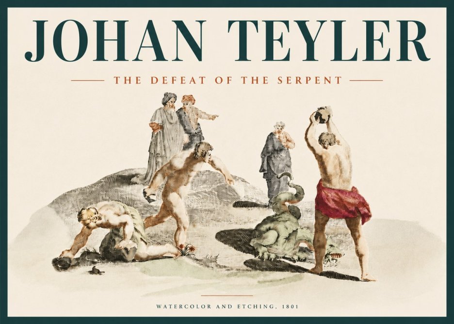 Johan Teyler Study of Ulysses and Polyphemus No5 - Póster