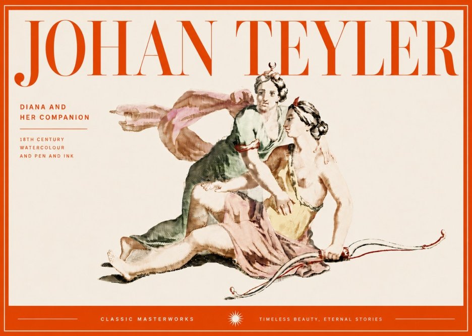 Johan Teyler Diana and Her Companion No5 - Póster