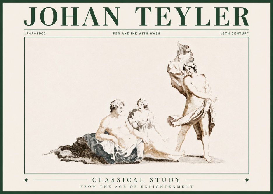 Johan Teyler Classical Study I No3 - Póster
