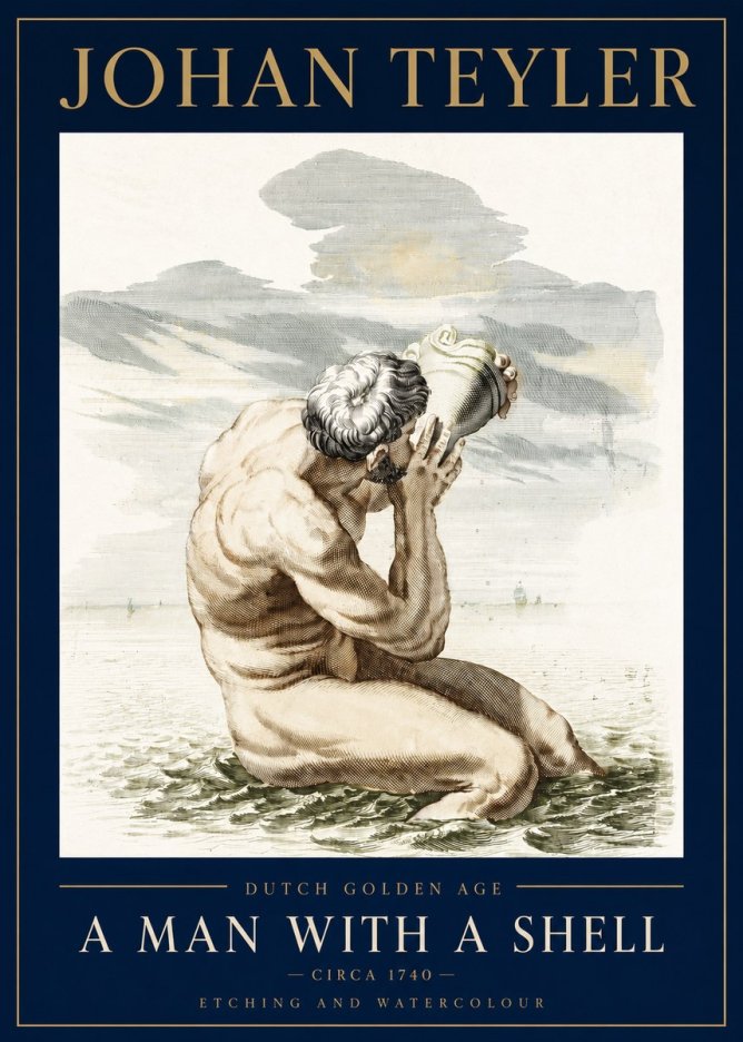Johan Teyler A Man with a Shell No3 - Póster