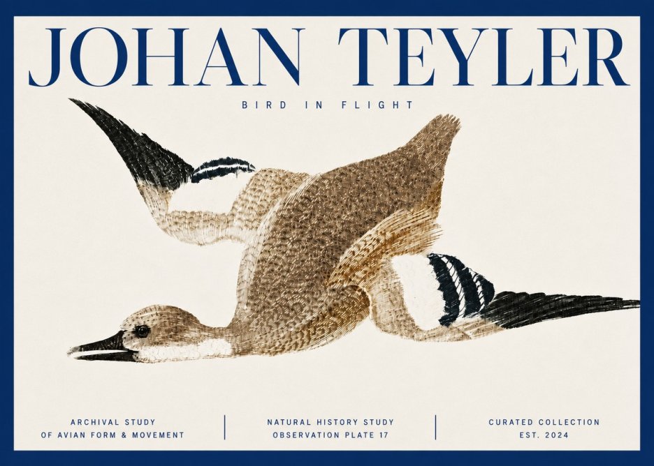 Johan Teyler Bird in Flight II No3 - Póster